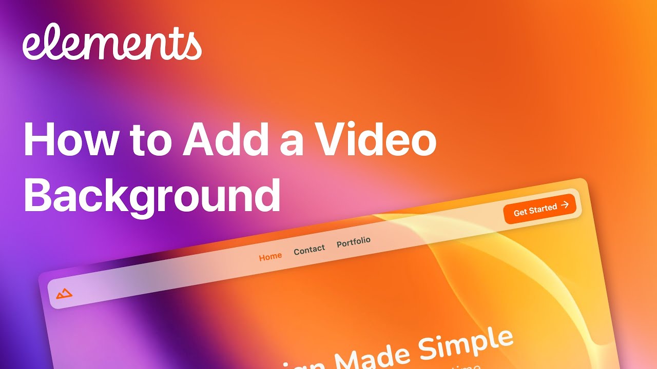 How to add a background video header to your website