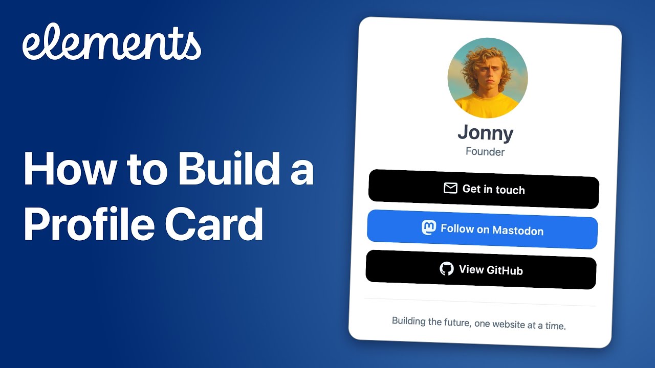 How to build a Profile Card using Scaffolding Templates