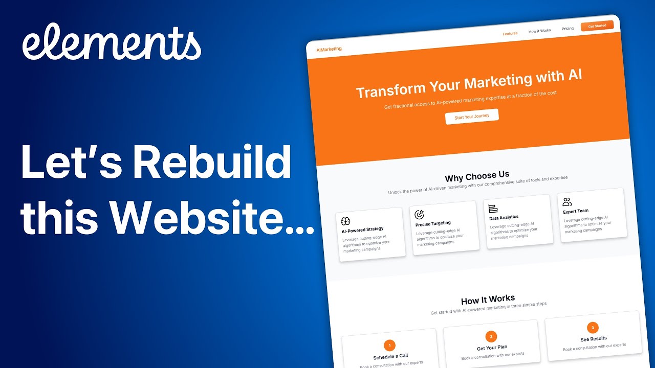 Let's Rebuild this Website with Elements